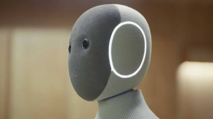 1X NEO humanoid robot, close-up